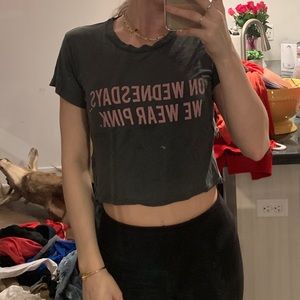 ON WEDNESDAYS WE WEAR PINK TEE SIZE SMALL